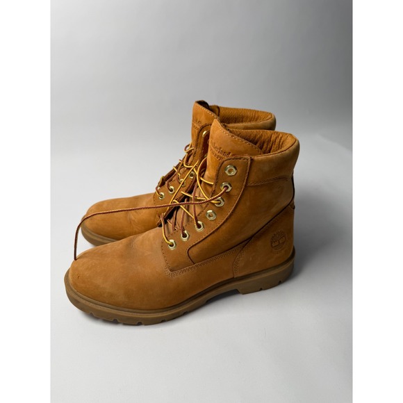 Timberland Waterproof 6 Inch Premium Nubuck Leather Work Boots Wheat‎ Mens main image 7